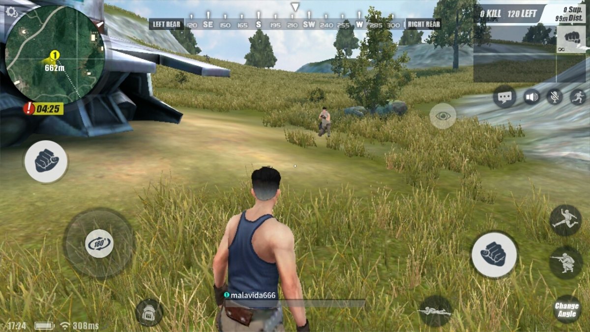 A descubierto en Rules of Survival para Android