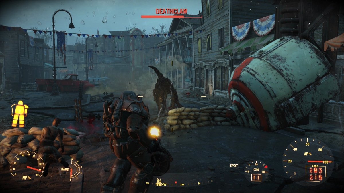 Ataque de un deathclaw