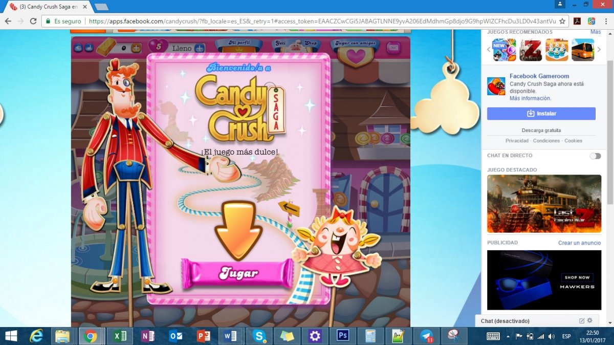 Candy Crush Saga para Facebook