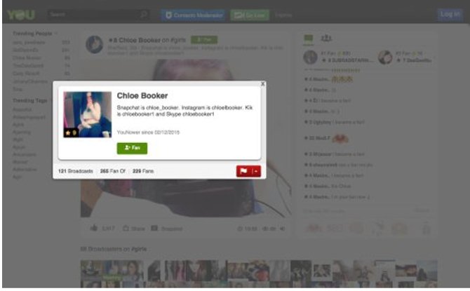 Chloe Booker en YouNow