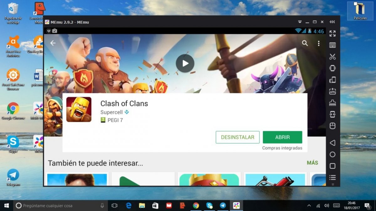 Clash of Clans para Android - MEmu para Windows
