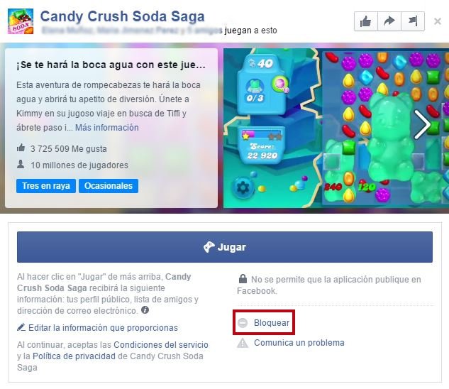 Cómo bloquear las notificaciones del Candy Crush Saga