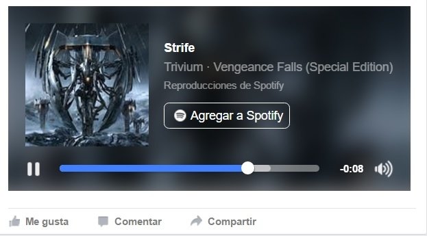 Compartir música desde Facebook