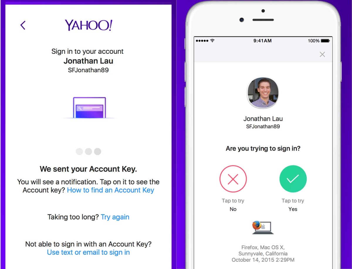 Configuración y uso de Yahoo Account Key