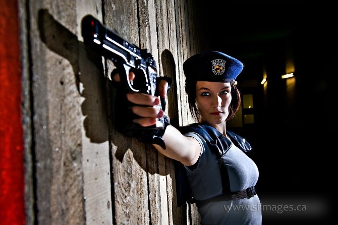 Cosplay de Jill Valentine, una de las protagonistas del Resident Evil original