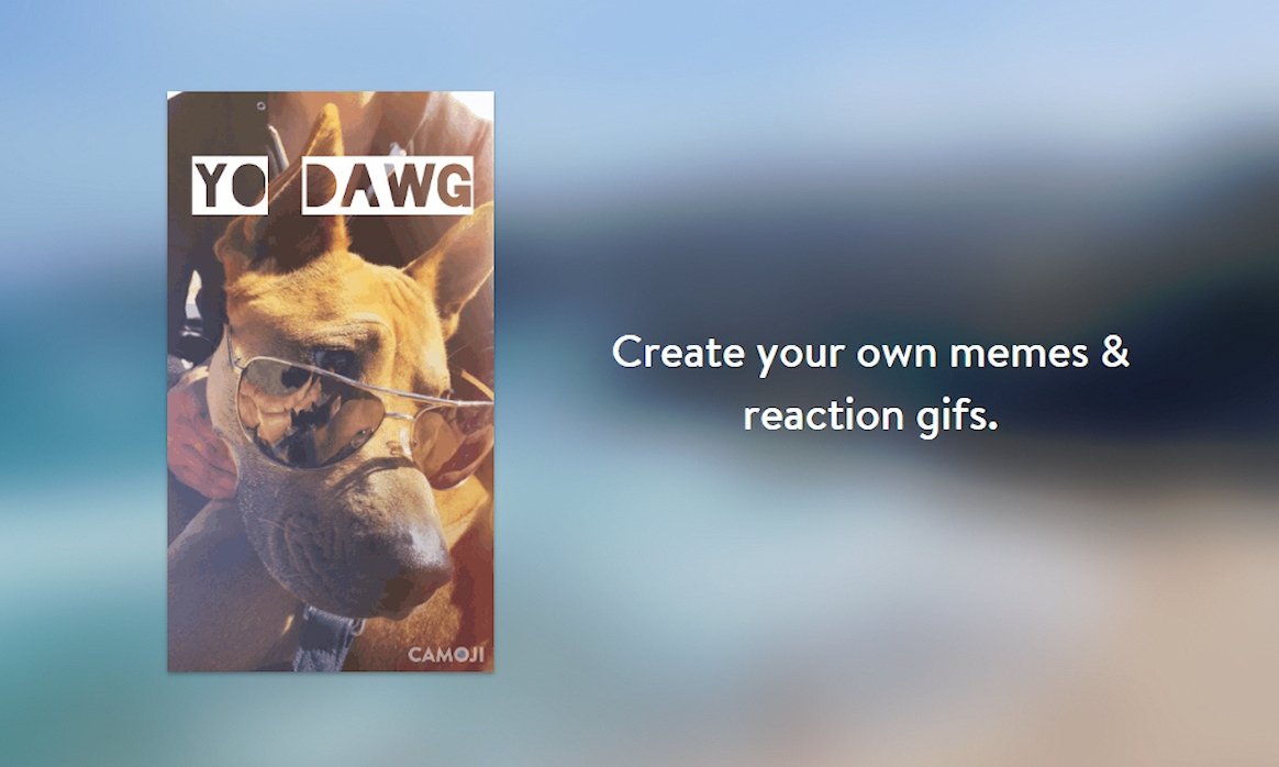 Crear tus propios memes con Camoji
