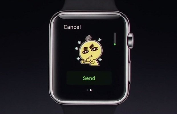 Demostración de WeChat en el Apple Watch