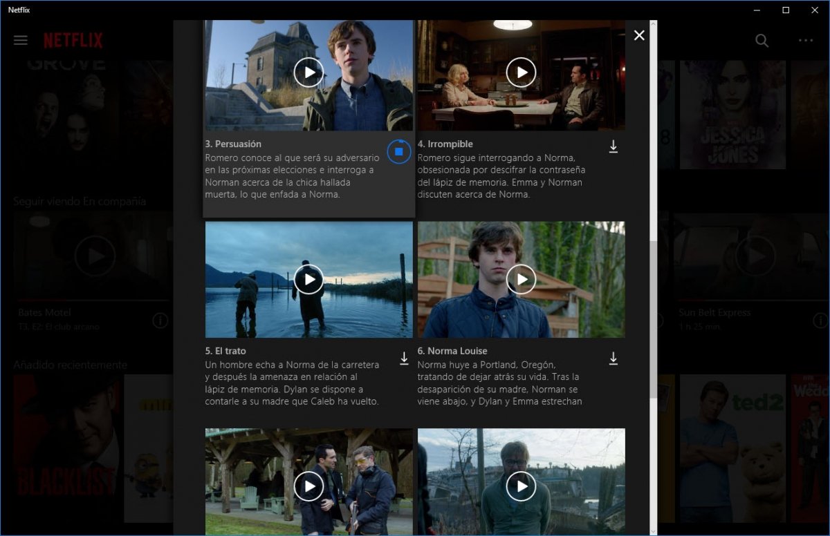 Descarga de contenido en local de Netflix en Windows 10
