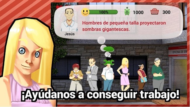 Desesperados juego para ayudar a encontrar trabajo