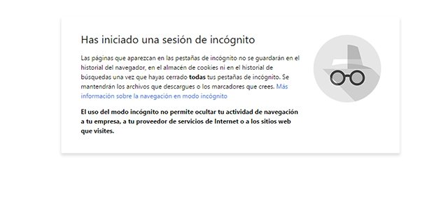 El modo incógnito es conocido por todos