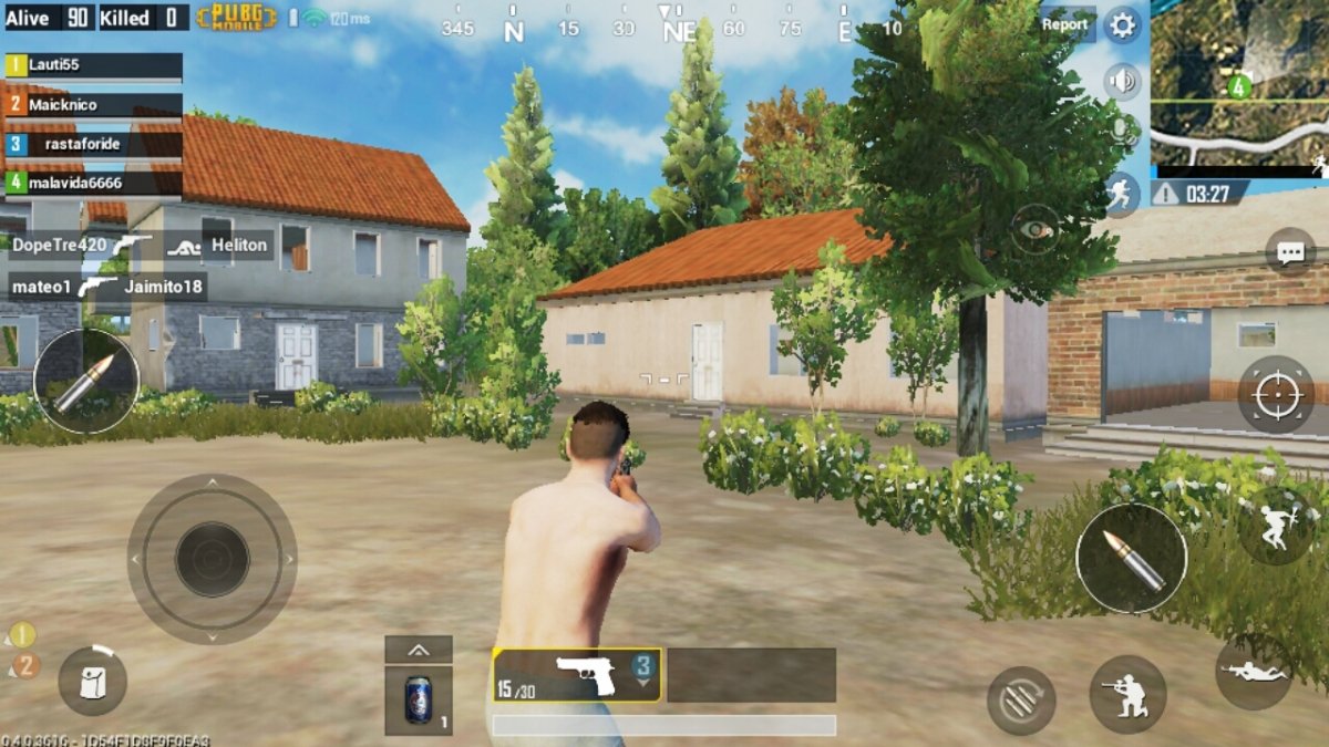 En mitad de una partida de PUBG Mobile
