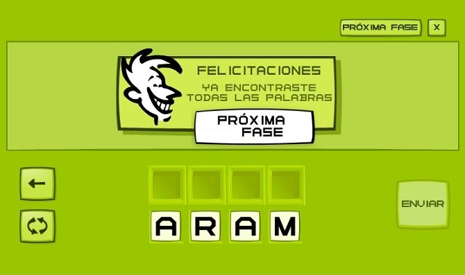 Encuentra todas las palabras en el modo Zen