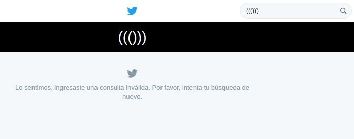 Esto es lo que pasa cuando se busca '((()))' en Twitter