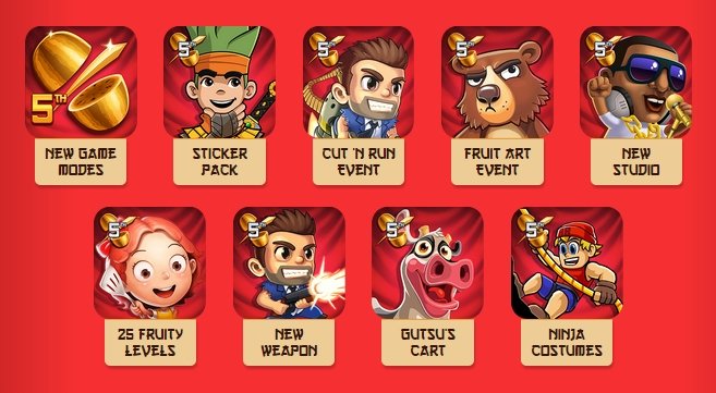 Estos juegos de Halfbrick ahora tienen en su interior un poquito de Fruit Ninja