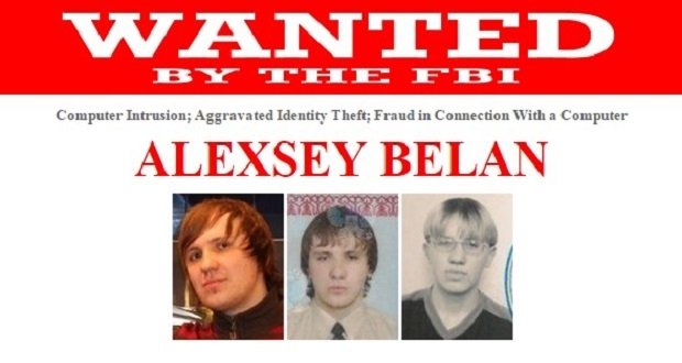 Ficha del FBI de Alexsey Belan