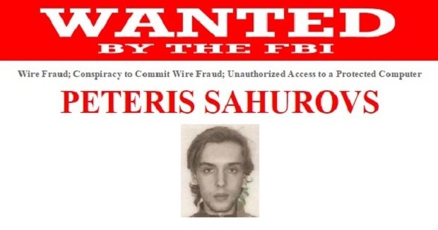 Ficha del FBI de Peteris Sahurovs