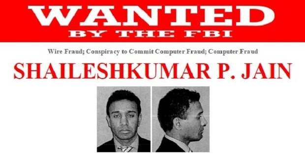 Ficha del FBI de Shailesh Kumar Jain