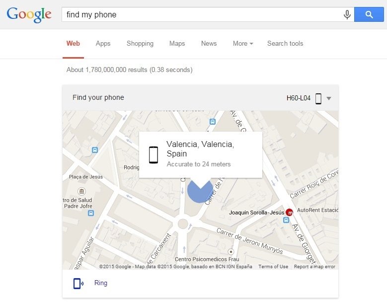 'Find my phone' encuentra mi smartphone