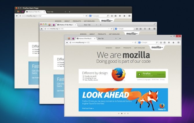 Firefox en Linux, OS X y Windows