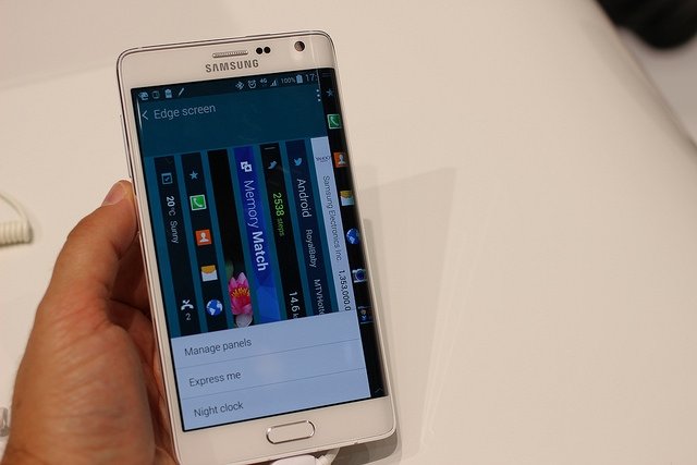 Galaxy Note Edge en funcionamiento