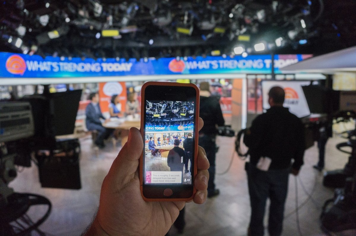 Grabación mediante Periscope, de Twitter