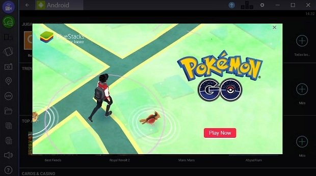 Instalación de Pokémon GO en BlueStacks