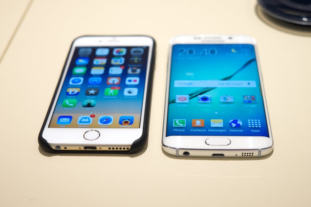 iPhone 6 y Samsung Galaxy S6