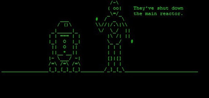 La Guerra de las Galaxias en ASCII