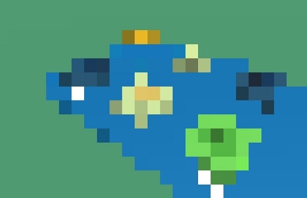 La imagen del fracaso, una interfaz gráfica totalmente pixelada