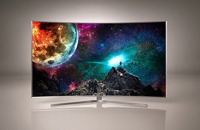 La pantalla curva del Samsung SUHD TV
