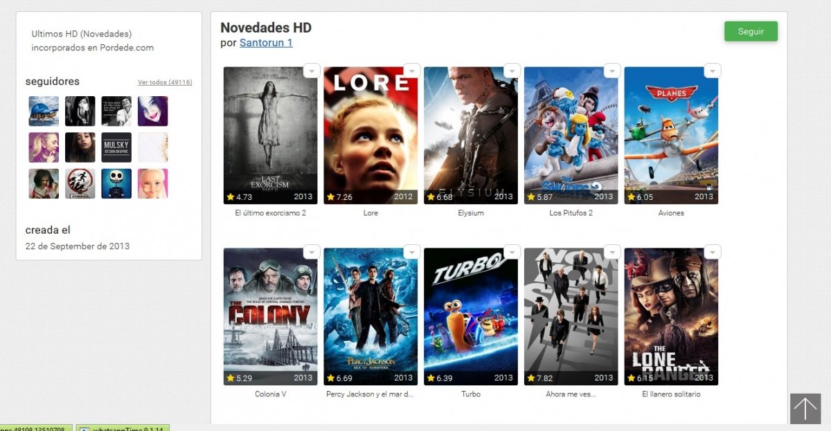 Las listas de Pordede son un buen método para descubrir series y películas