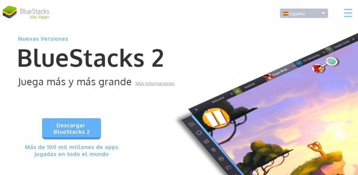 Lo mejor que podemos hacer es descargar Bluestacks, uno de los más famosos emuladores de Android