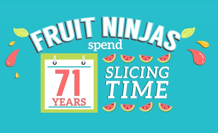 Los ninja de la fruta llevan en total 71 años rebanando piezas