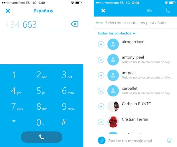 Novedades de Skype 5.9 en iOS