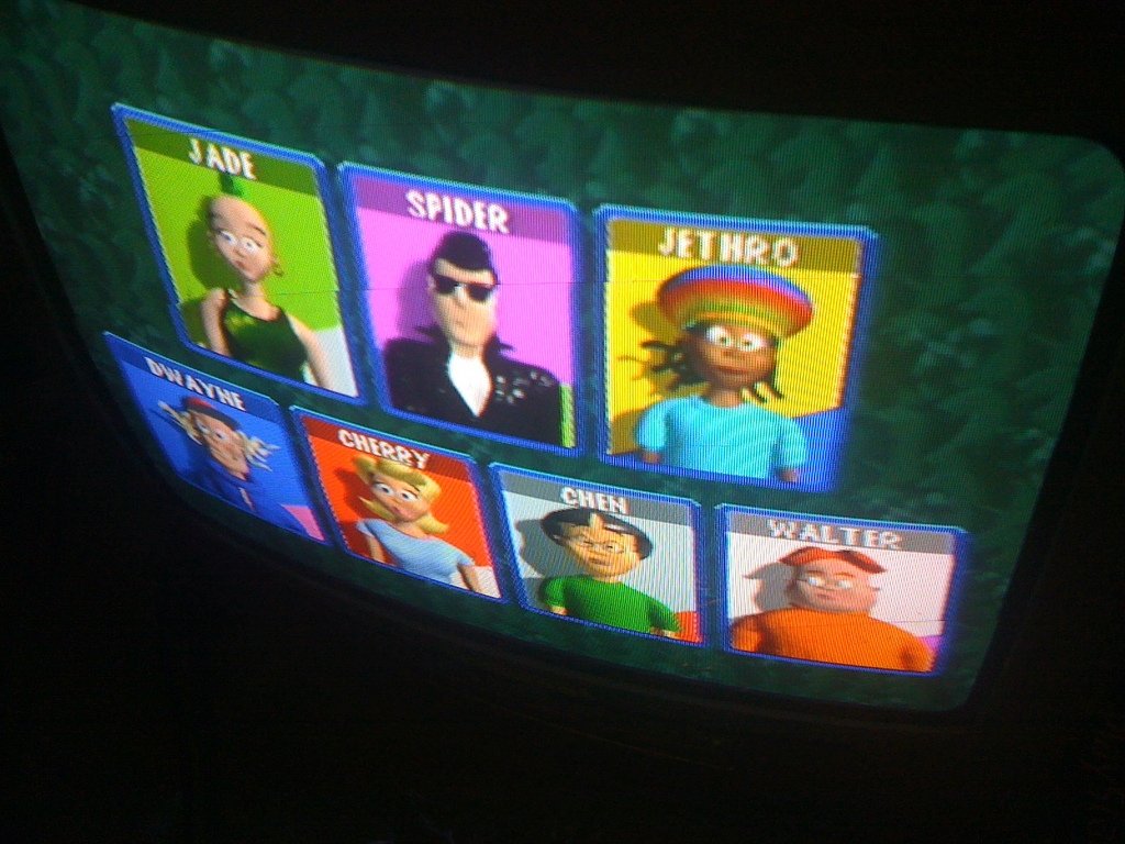 Pantalla del juego de Micro Machines en la PlayStation original