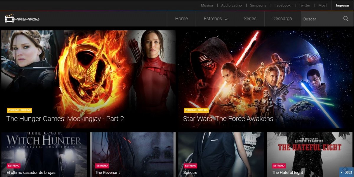 PelisPedia tiene una gran oferta de estrenos en HD y VOSE