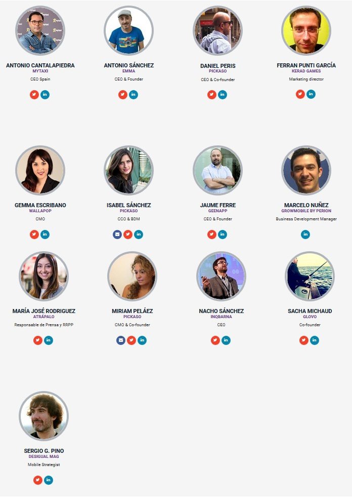Ponentes en ORGANIC: The Party App by PickASO