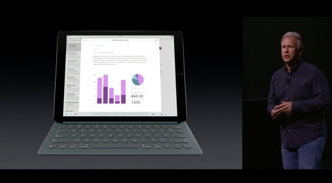 Presentación del iPad Pro en la última keynote