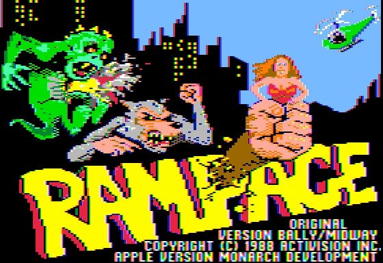 Rampage en Apple II