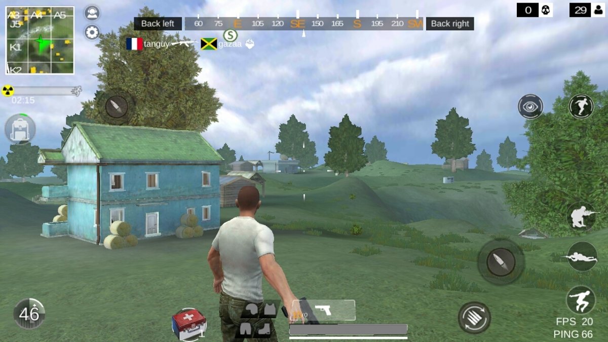 Recién aterrizado en la isla de Last Battleground