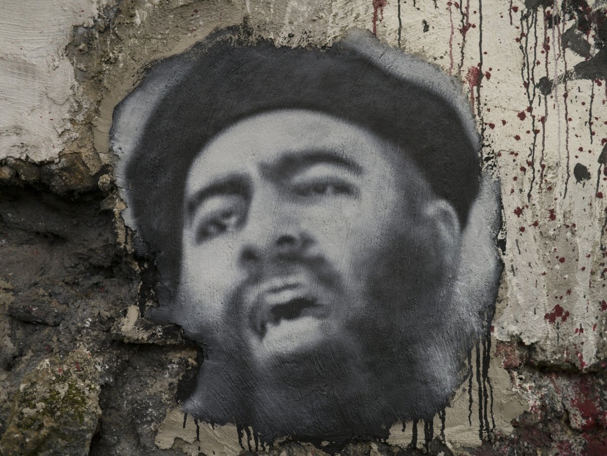 Retrato de Abu Bakr al Baghdadi, líder del ISIS