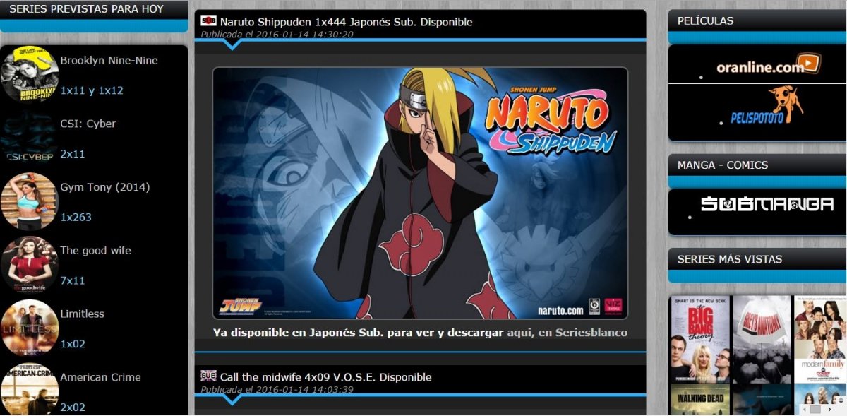 SeriesBlanco ofrece contenidos de todo tipo para visionado directo