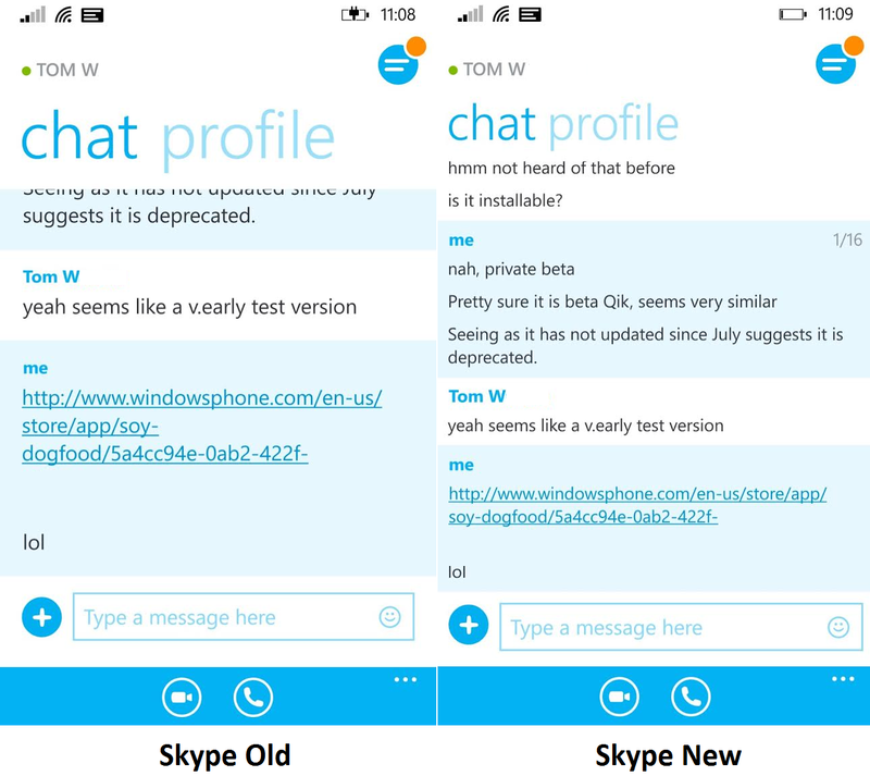 Skype se atualiza en Windows Phone para pantallas de mayor resolución - imagen 2