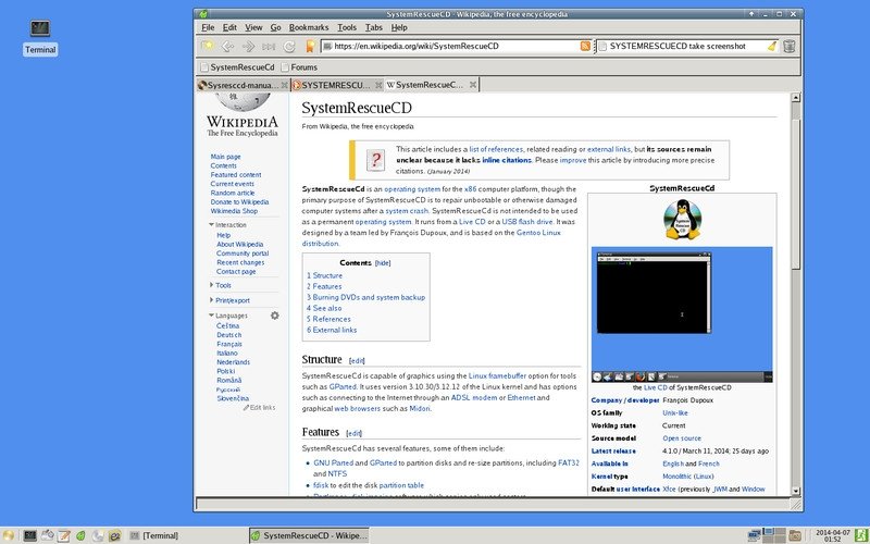 SystemRescueCD, ideal para diagnóstico de averías