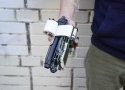 Vista superior del gbg-8, la cámara fabricada con una pistola y una Game Boy