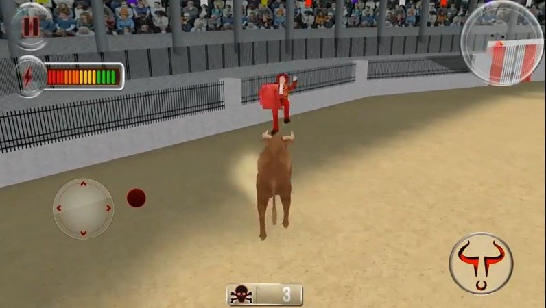 Torero cogido en Angry Bull Simulator