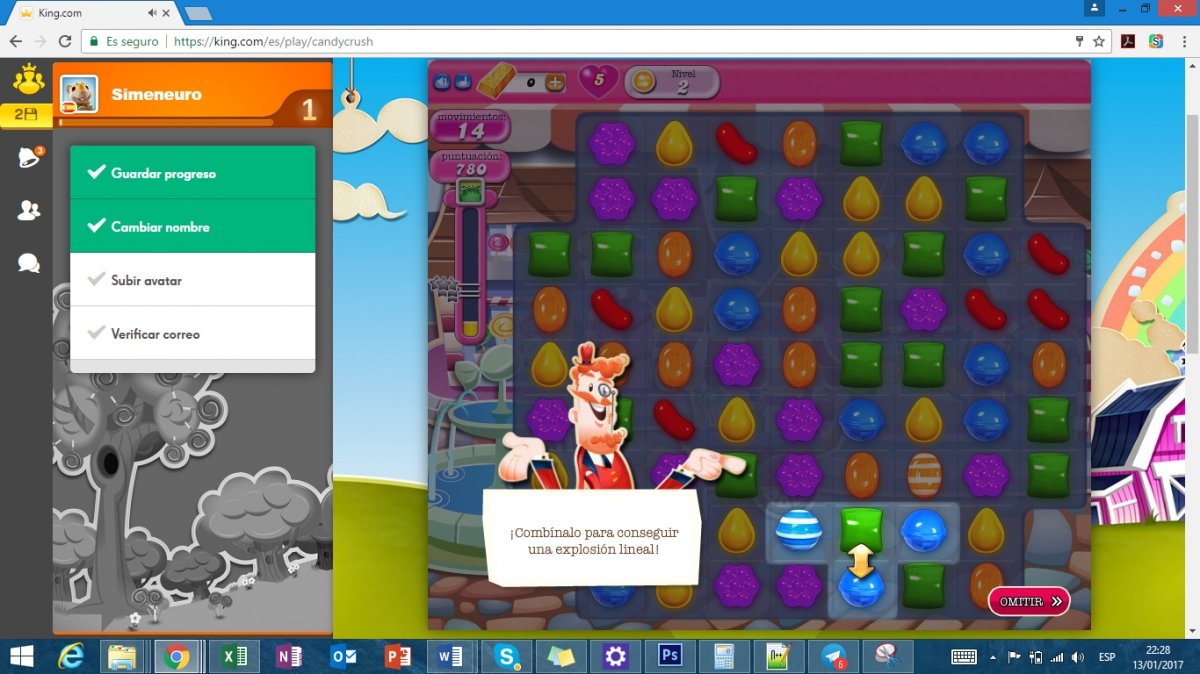 Tutorial de combinación de dulces en Candy Crush saga
