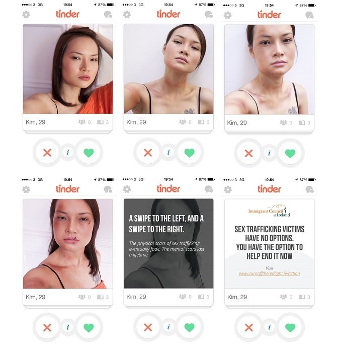 Una campaña en Tinder sensibiliza sobre el tráfico humano - imagen 2