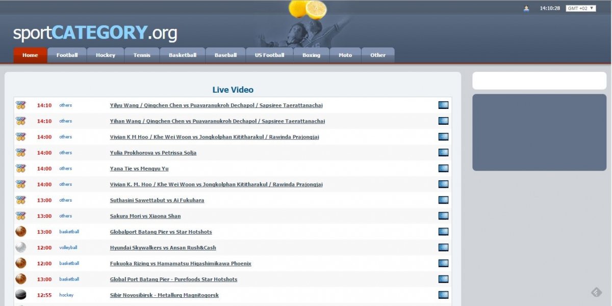 Versión web de Sportcategory