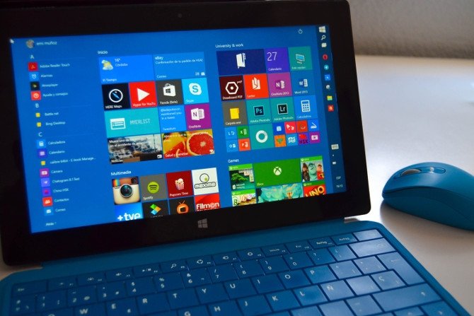 Windows 10 en una Microsoft Surface